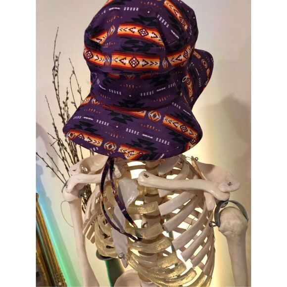 Guatamalea Boho Print Drawstring Sun Fishing Bucket Hat - Picture 11 of 13